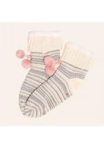 Brakeburn Fair Isle Slipper Socks (Cream) AW21